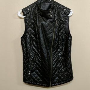 EUC Faux Leather Vest